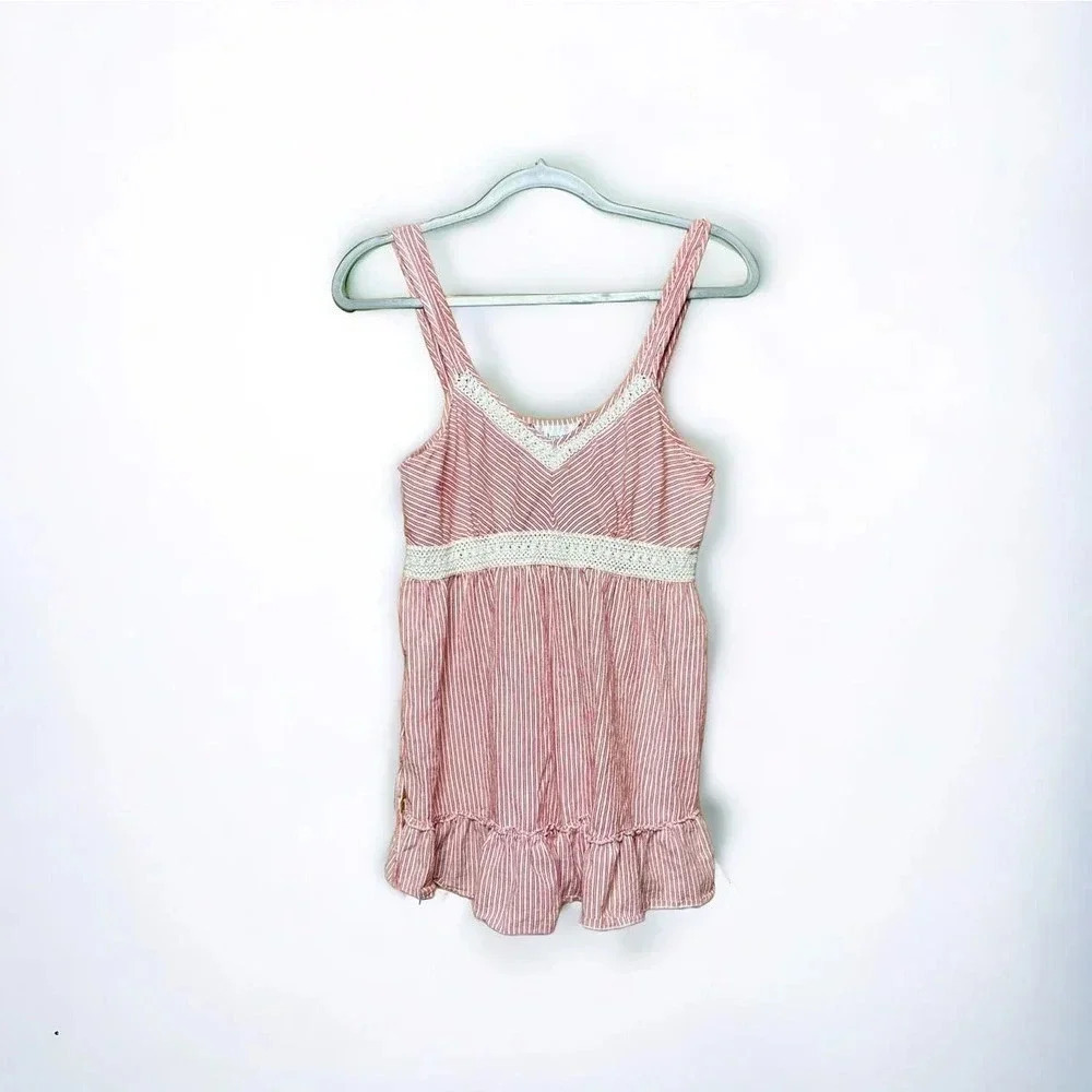 Oh!Mama Striped Red Maternity Tank